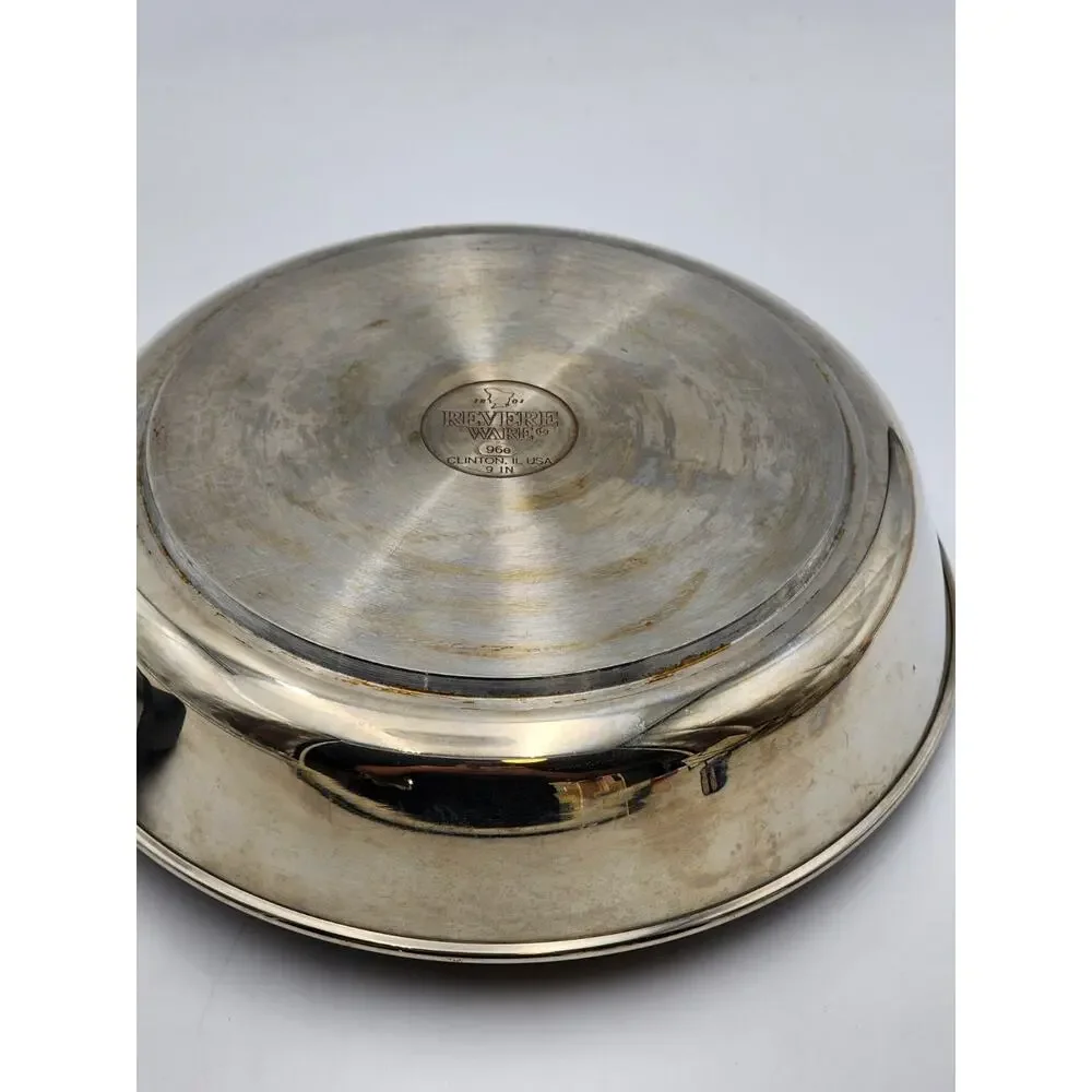 Vintage Revere Ware 1801 Copper Bottom 9 Inch Pan 96E Clinton, IL USA